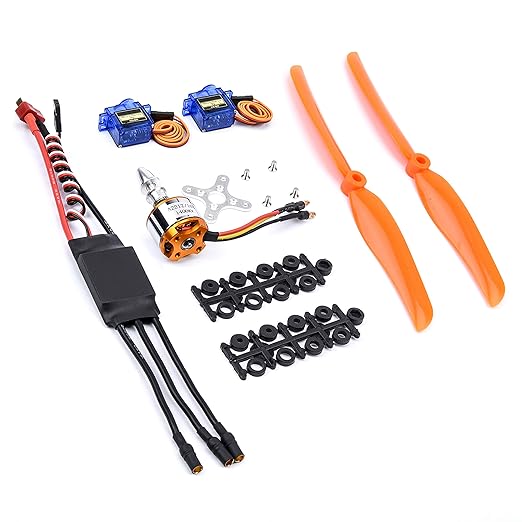 RC A2212 1400KV Brushless Motor+30A ESC+SG90 Servos+8060 Propeller for RC Plane Airplane