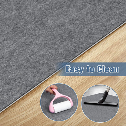 Placoot Office Chair Mat for Hardwood Floor, 55"x35" Computer Chair Rug, Under Desk Mat, Large Anti-Slip Floor Protector for Home Office