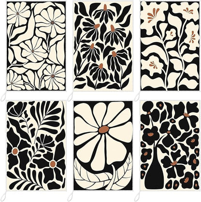 Breling Boho Kitchen Towels Set of 6 Boho Floral Dish Towels Cute Tea Towel