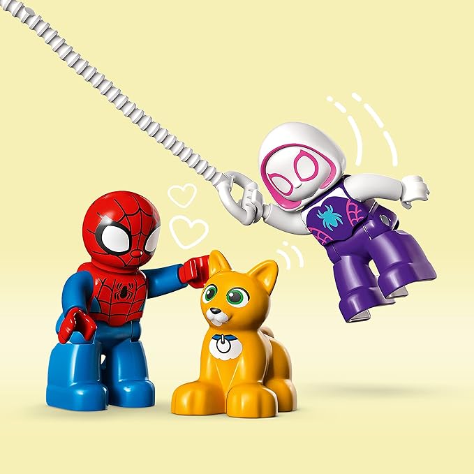 LEGO DUPLO Marvel Spider-Man’s House 10995 Spiderman Toy for Toddlers Boys and Girls Spidey and His Amazing Friends Super Hero Set