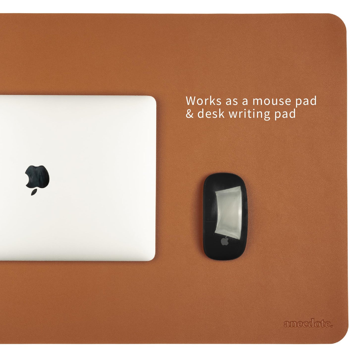 ANECDOTE Vegan Leather Desk Pad - 31.5"x17" Desk Mat for Your Office. This Quality Large Mouse Pad has Chic Elegance, Professional Look & Satisfying Touch - The Perfect Leather Mouse Pad for You!