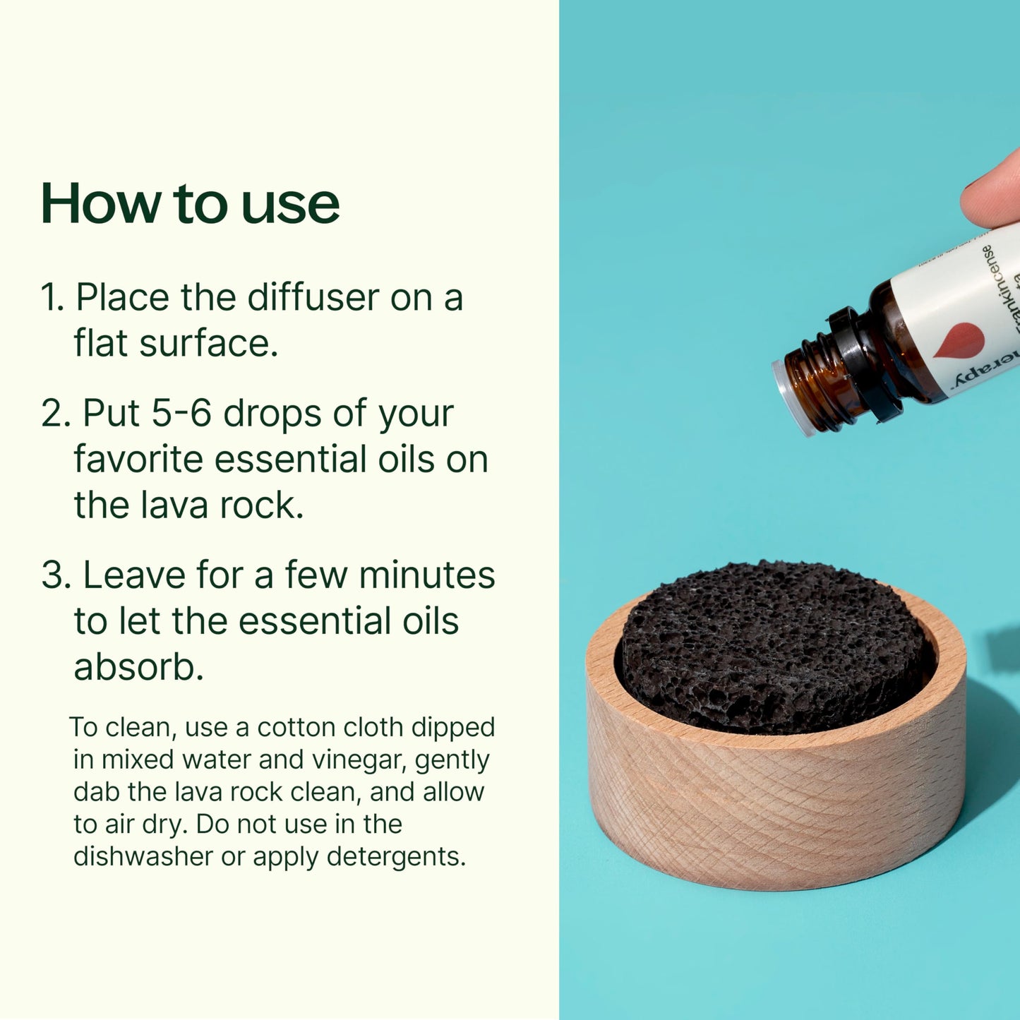 Plant Therapy Passive Lotus Flower Aromatherapy Diffuser - A Chic and Natural Home, Office, and Travel Essential Oil Diffuser