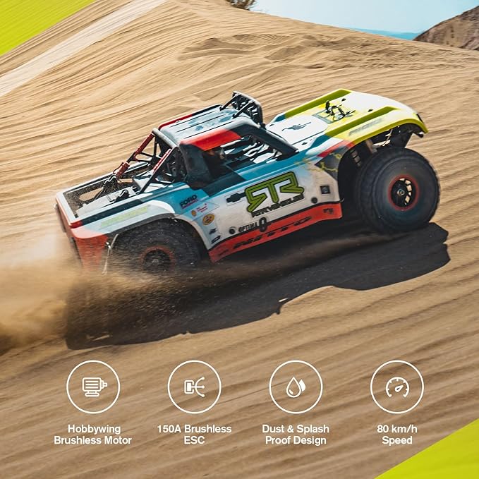 FMS 1/7 Ford Bronco U4 RTR EB RC Truck Hobby RC Crawler with Brushless Motor &amp ESC Remote-Controlled Lighting Up to 80km/h Speed (2025)