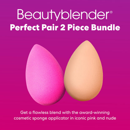 Beautyblender® | Original Pink Beauty Blender Makeup Sponge, Super-Soft Foam Easily Blends Foundations, Powders & Creams, Made in USA, Reusable, Washable, Streak Free Application, Vegan, Cruelty Free