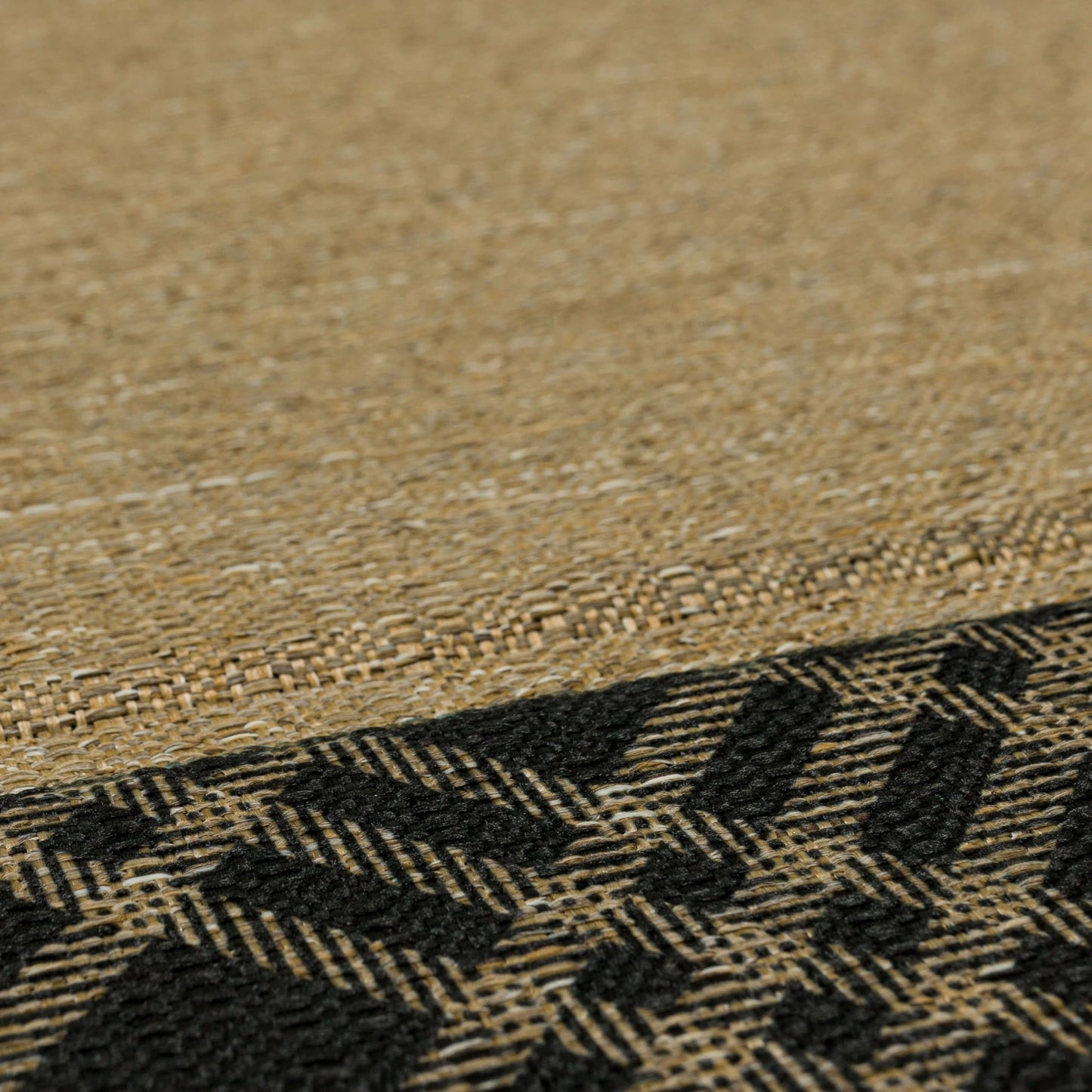 Mohawk Home Plaid Border Casual Geometric Tan 2' X 3' Door Mat Perfect for Garage, Porch