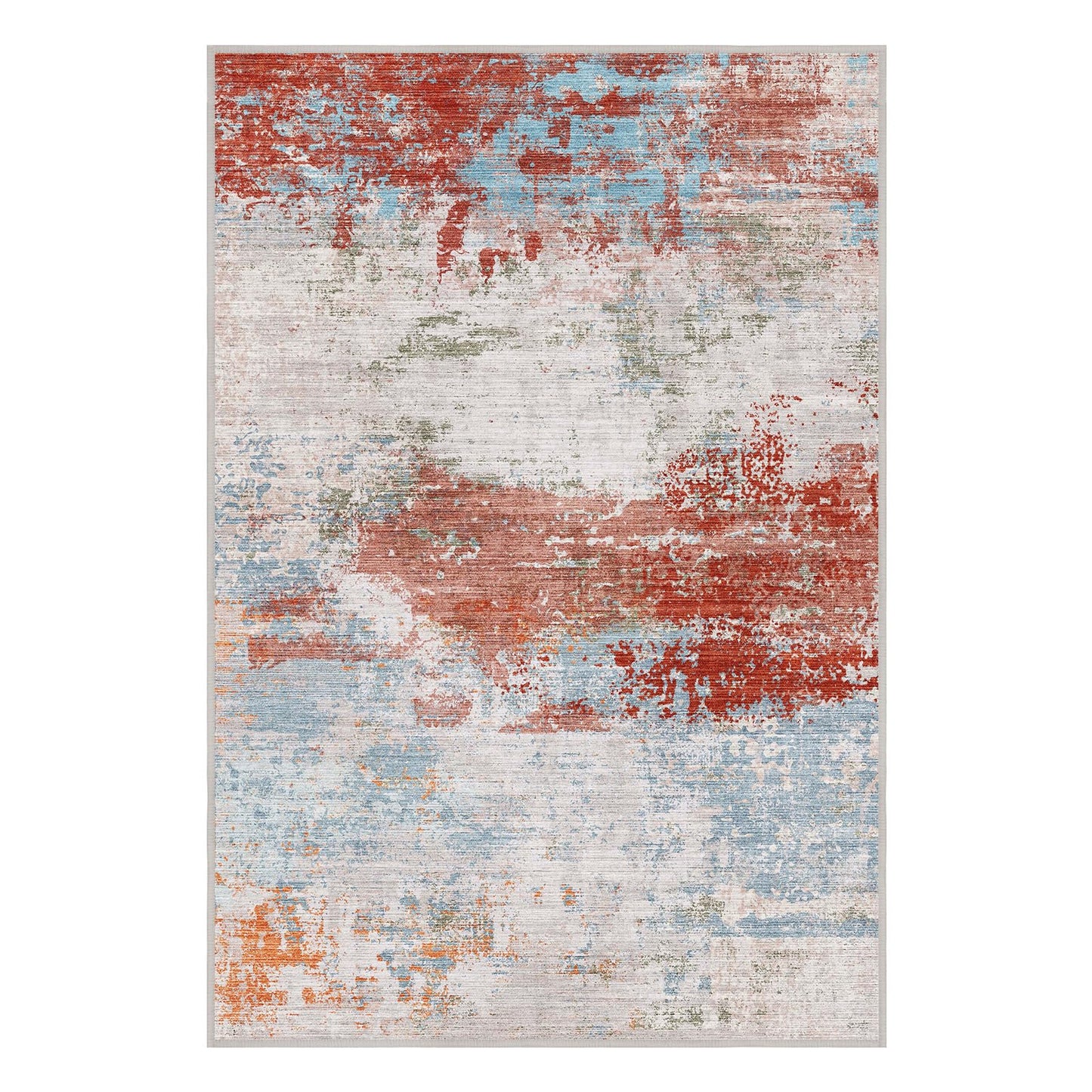 40"x50" Modern Abstract Office Chair Rug, Easy to Clean Computer Chair Rug, Under Desk Rugs for Home Office, Desk Rugs for Rolling Chairs, Floor Mat for Hardwood Floors, Desks Carpet for Tile Floor