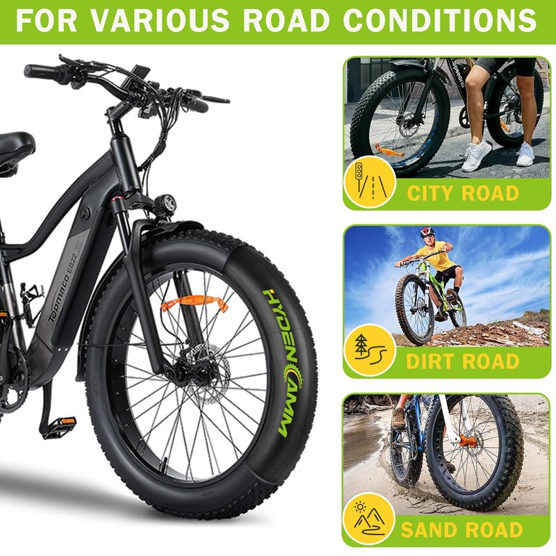 Hydencamm 4 Pack 20x4.0 Fat Tire Tube, 20" x 3.5/4.0 AV Schrader Valve, Premium Butyl 20 x 4 Fat Tire Tube with 2 Tire Levers, 20x4 Inner Tube Compatible with Mountain, Road Bikes, E-Bike, Fat Bike