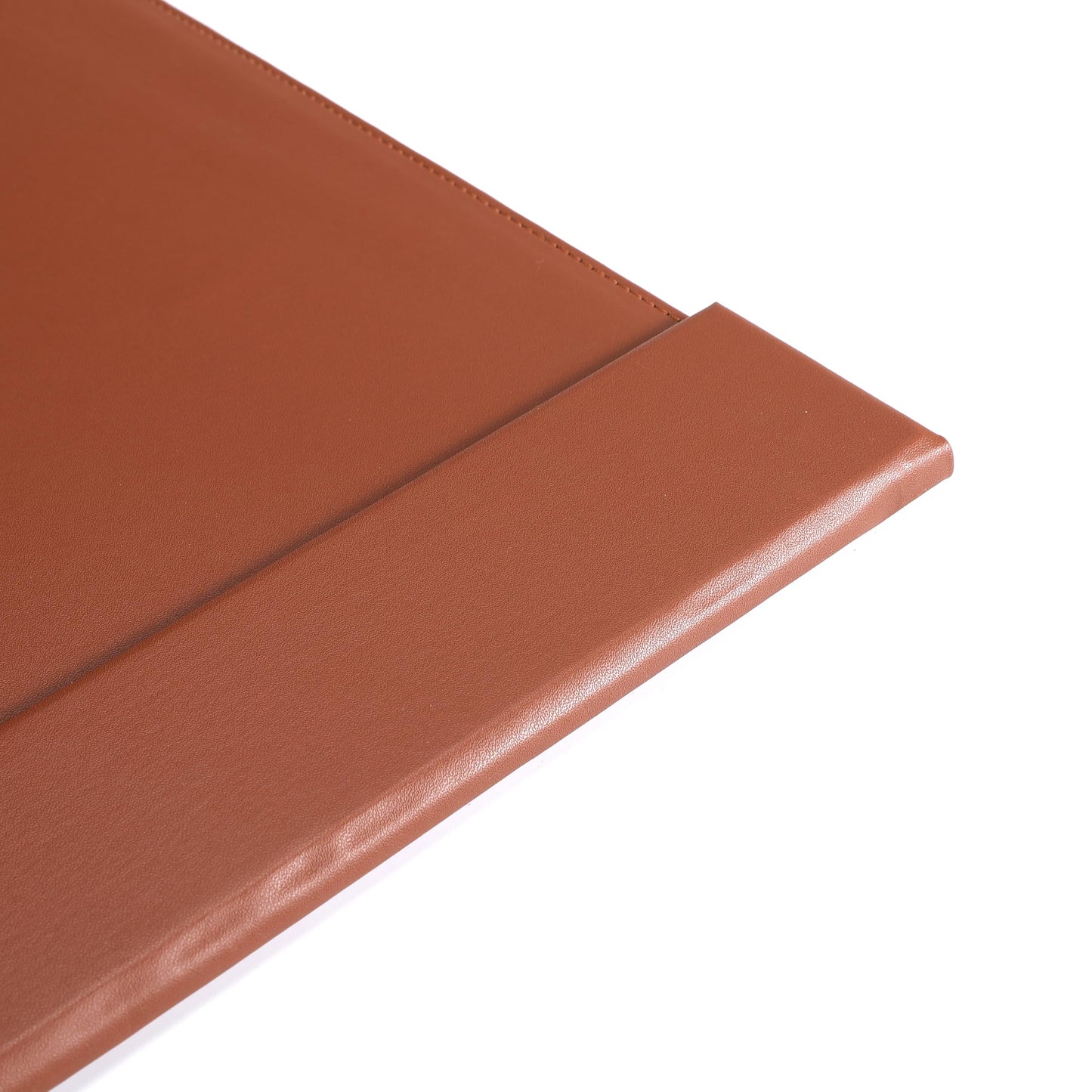 30" x 18" Leather Desk Blotter with Side Rails for Writing Leather Executive Desk Pad Protector Desk Mat for Office Home Workplace Brown