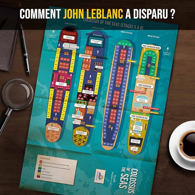 PROFILER - Missing in The Caribbean: John Leblanc Reported Missing – Murder Mystery Games for Adults – Date Night Family Night - Escape Room Board Game - Find Clues and Solve The Mystery (Français)