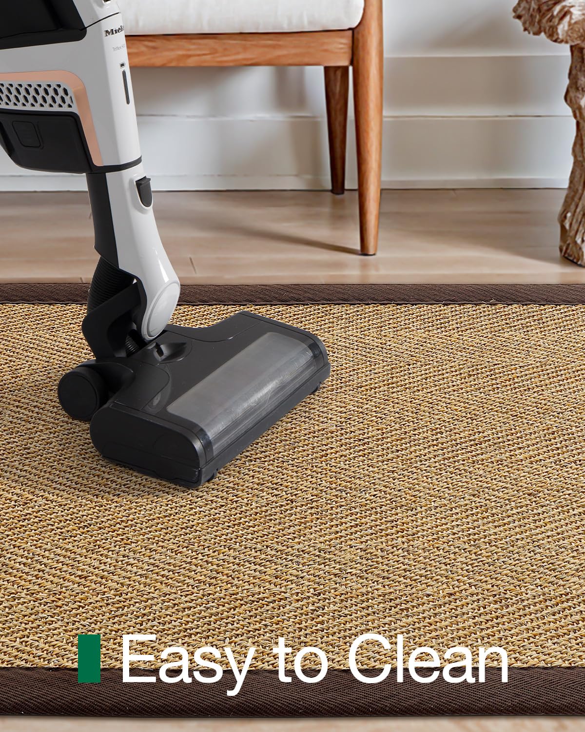 LUMI 2x7 Sisal Runner Rug Non Slip for Hallway, Natural Rustic Carpet No Shedding, Farmhouse Braided Area Mat Indoor High Traffic for Living Room, Entryway, Kitchen, Laundry