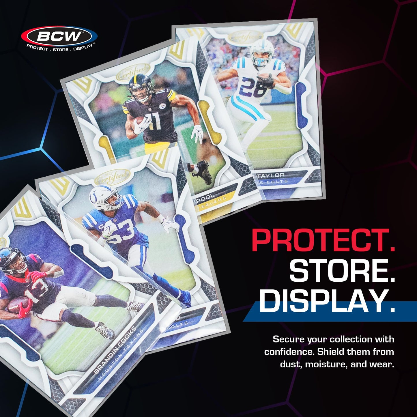 BCW Card Sleeves and Toploaders for Card Combo - 500 Count | Premium Top Loaders and Acid-Free Penny Sleeves | Great for Football, Magic: The Gathering, Pokémon, and Baseball Card Protectors