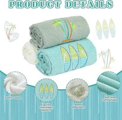 3 Pack Summer Surfboard Hand Towels