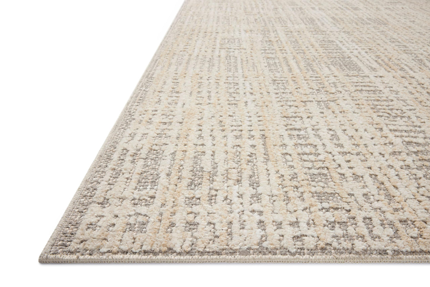 Loloi Amber Lewis Bexley Collection BEX-07 Natural/Dove 5'-0" x 7'-6" Area Rug Neutral, Textured, Living, Bedroom, Dining, Carpet