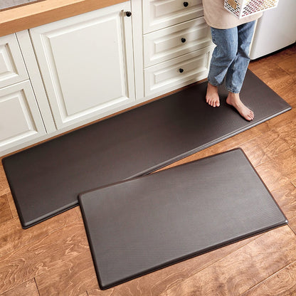 VXHCS 7/10" Extra Thick Anti Fatigue mats for Kitchen Floor, 19.7“x47.6 Standing Desk Mat Ergonomic Waterproof Mat, for Home, Office, Laundry, Black