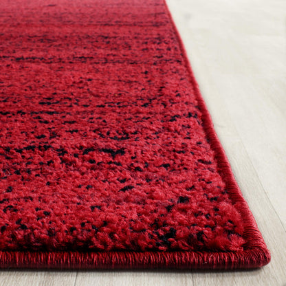 SAFAVIEH Adirondack Collection Accent Rug - 3' x 5', Red & Black, Modern Abstract Design, Non-Shedding & Easy Care, Ideal for High Traffic Areas in Entryway, Living Room, Bedroom (ADR117F)