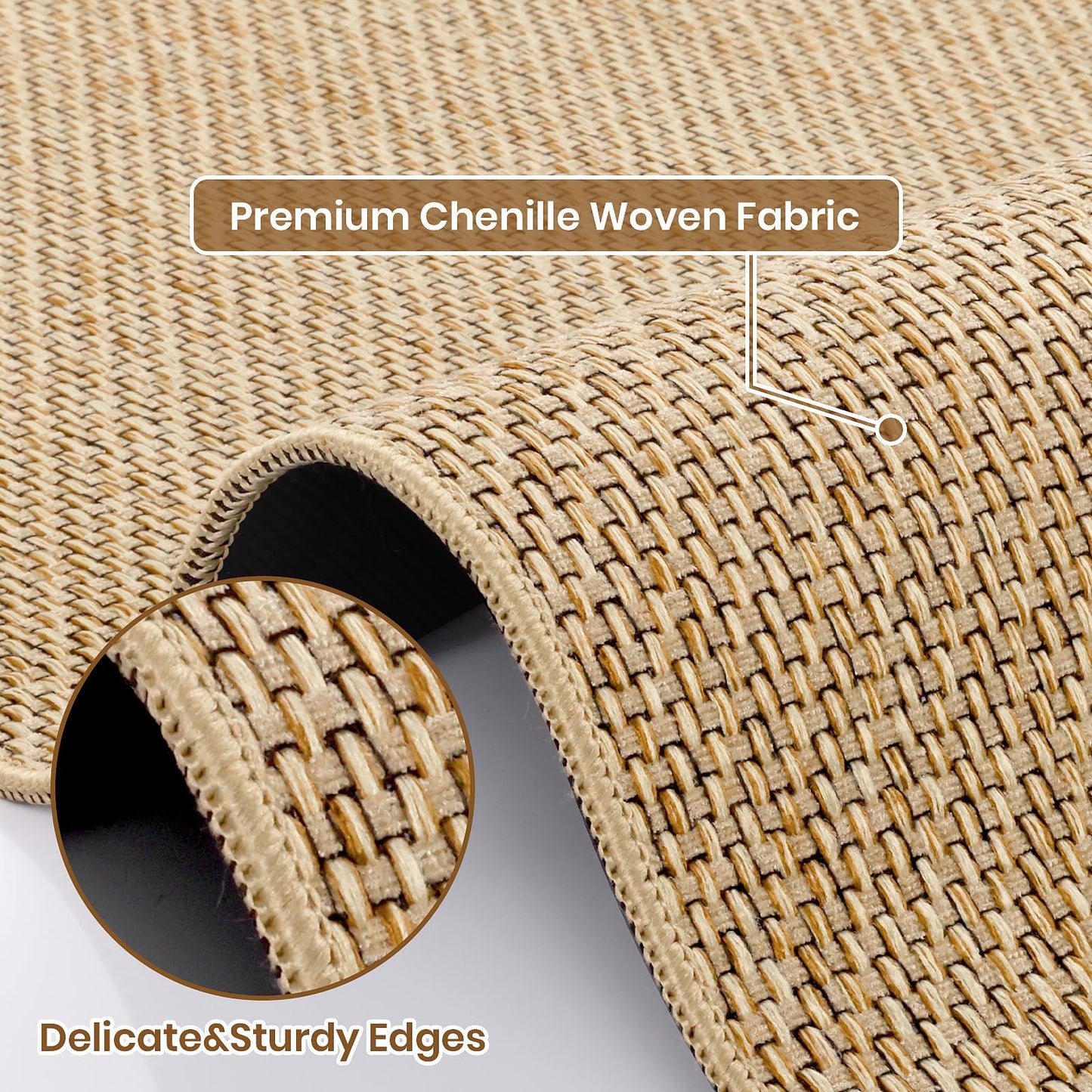 SofterCharm Kitchen Rugs and Mats, Non Slip Washable Set of 2 PCS, Absorbent Kitchen Mats for Floor, Kitchen Runner Rug, Rubber Backing, for Kitchen Decor, Front of Sink(Khaki, 20’’x 32’’+ 20’’x 47’’)