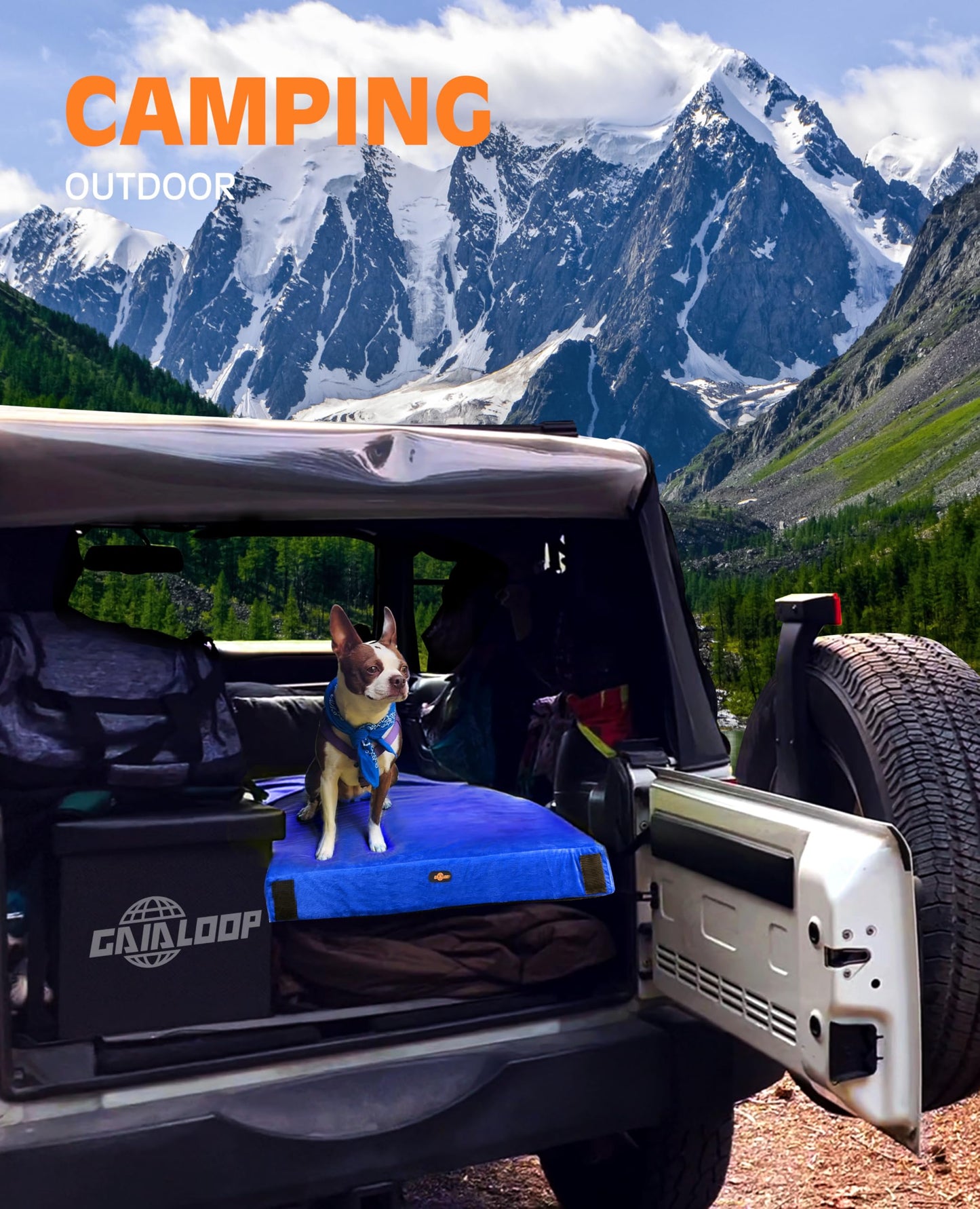 GAIALOOP 4 INCH Thick Memory Foam Camping Pad Futon Mattress, Portable Floor Sleeping Mat Sleepover Guest Bed Roll Up Mattress for Outdoor Extra Supportive for Side Sleepers [Single:75 * 30 * 4"]
