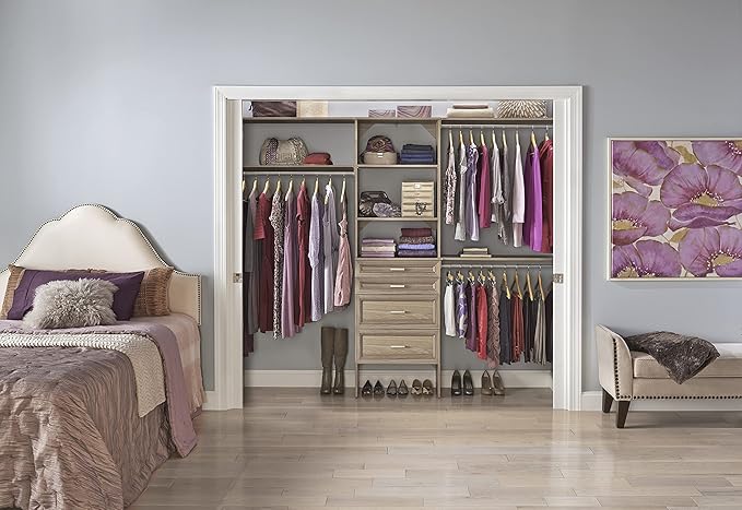 ClosetMaid SuiteSymphony Wood Closet Organizer Starter Kit
