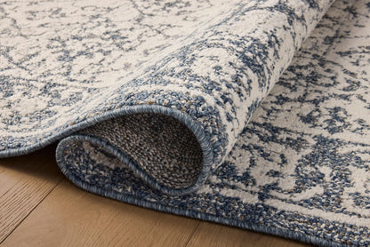 Loloi Magnolia Home by Joanna Gaines Gigi Collection GIG-02 Ivory/Blue 6'-7" x 9'-2" Area Rug