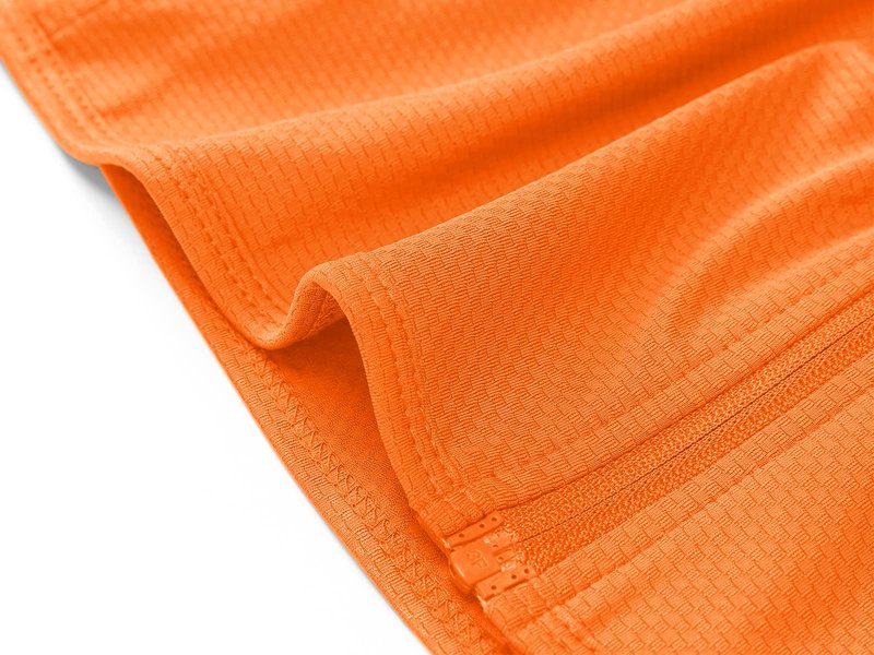 MAGCOMSEN Women's Long Sleeve Jackets Full Zip Lightweight UV Protection Hiking Shirts Athletic Jacket with Pockets Orange XL