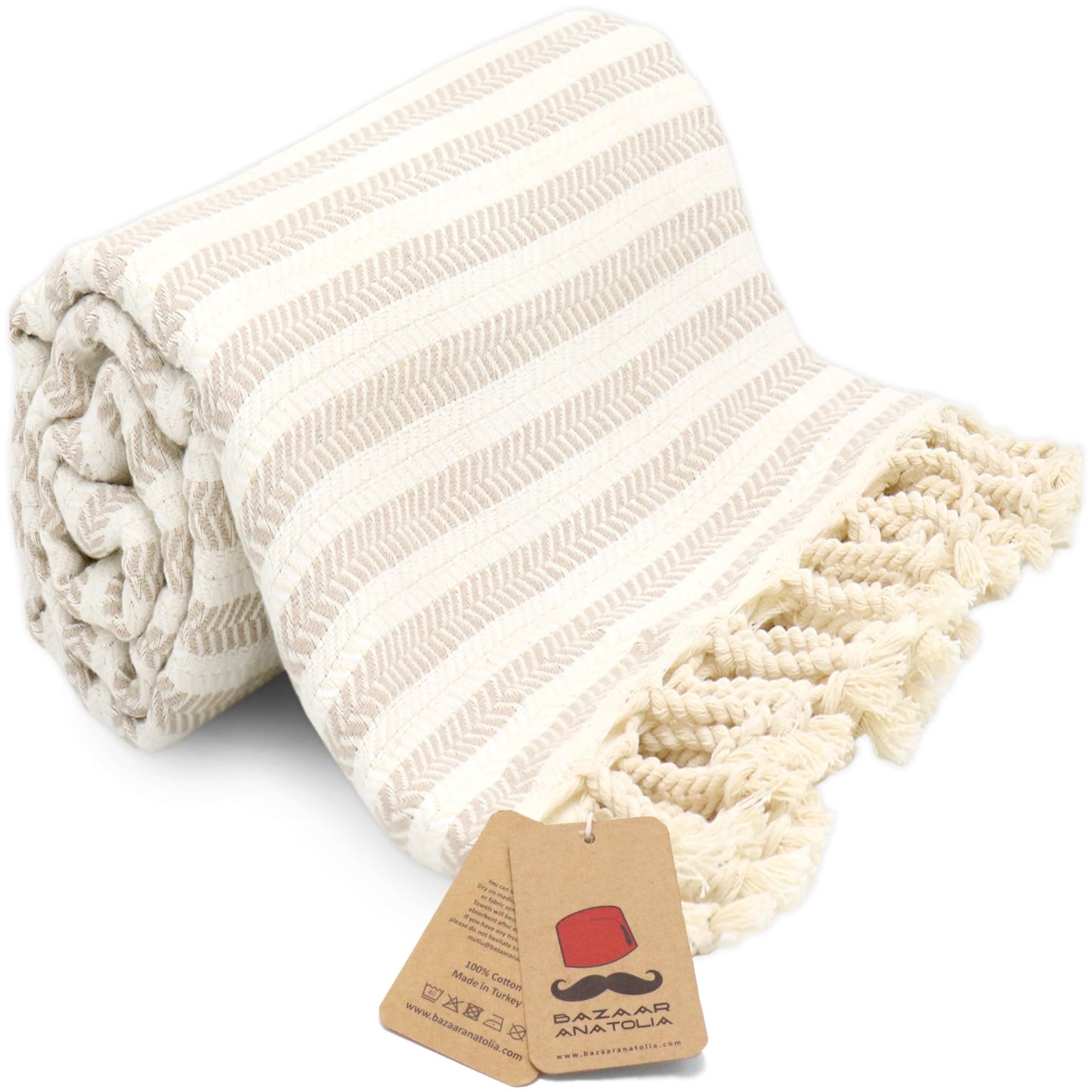 Bazaar Anatolia Turkish Beach Towel 100% Cotton Bath Towels Oversized Quick Dry Boho Farmhouse Decor Sheets Bathroom Sand Free Camping Blanket 71x39 inches - Ethnic Black