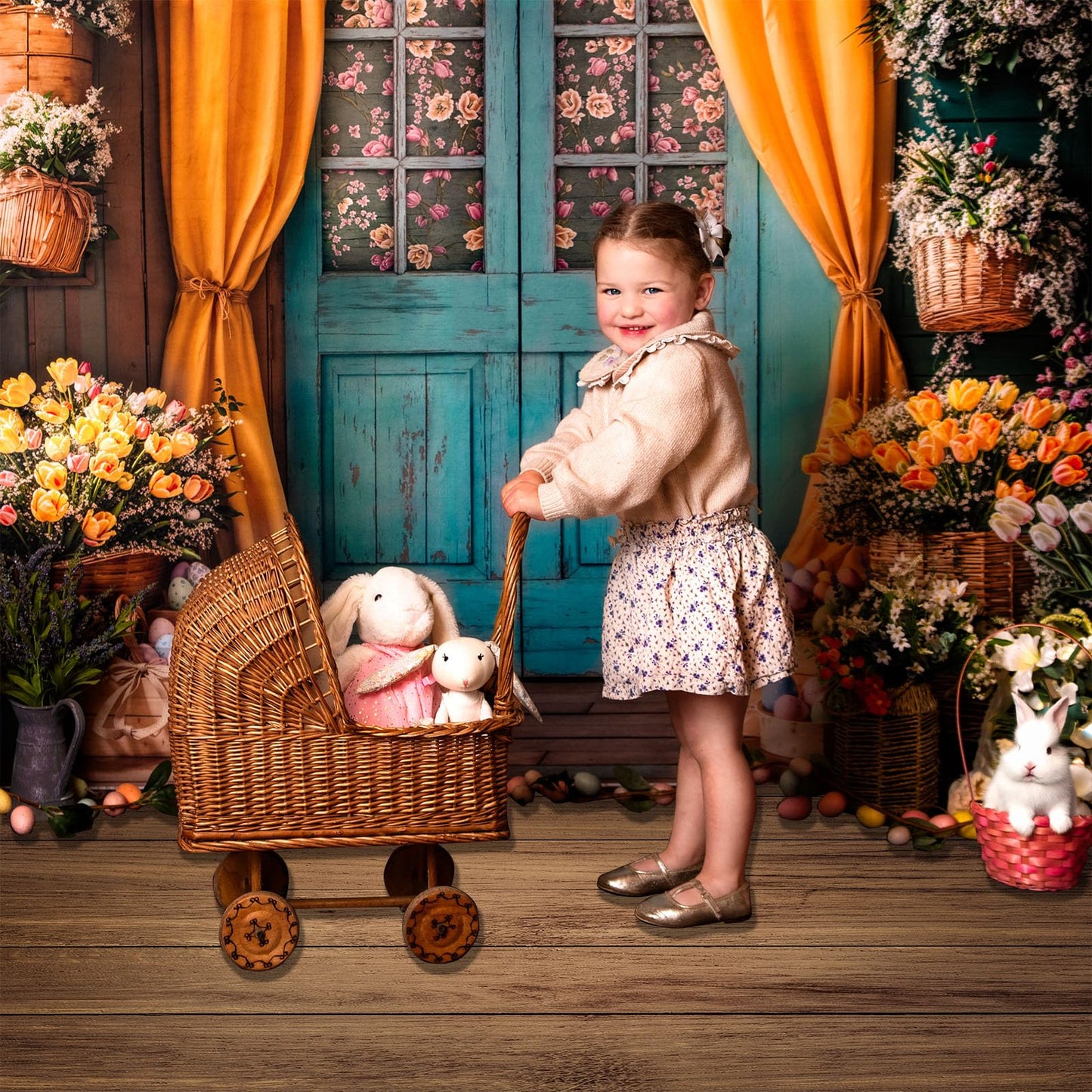 Kate Photography Floor Mats Brown Wooden Backdropn Wall Rubber Floor Mat Newborn Photography Props for Professional Photographers Studio 5x4ft