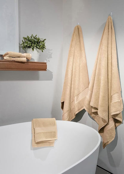 Fabdreams 100% Organic Cotton Bath Sheet Set of 2 700 GSM Oversized Towels