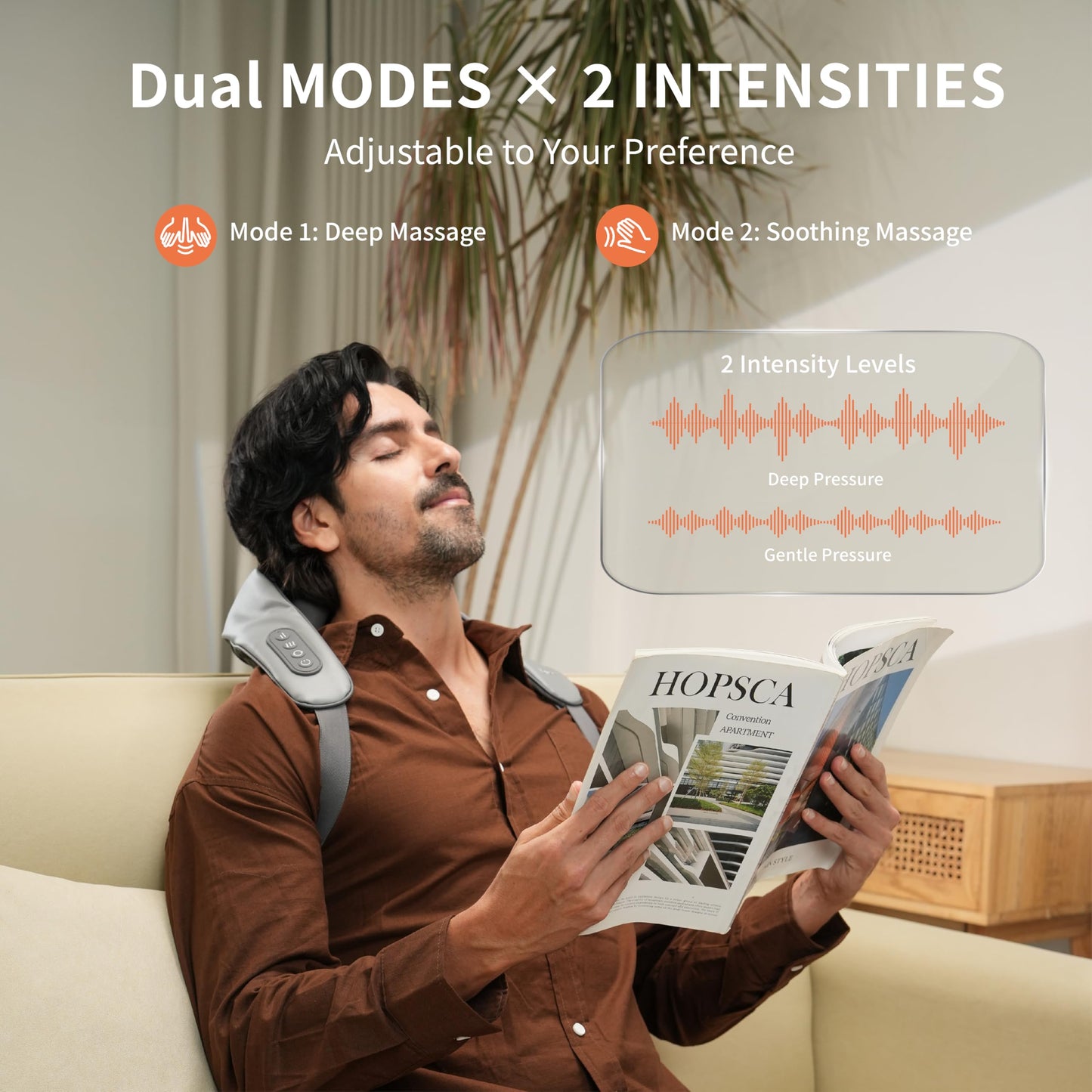 Breo N5 Mini Neck Massager with Heat, Electric Massager for Neck & Shoulder, Shiatsu Shoulder Massager