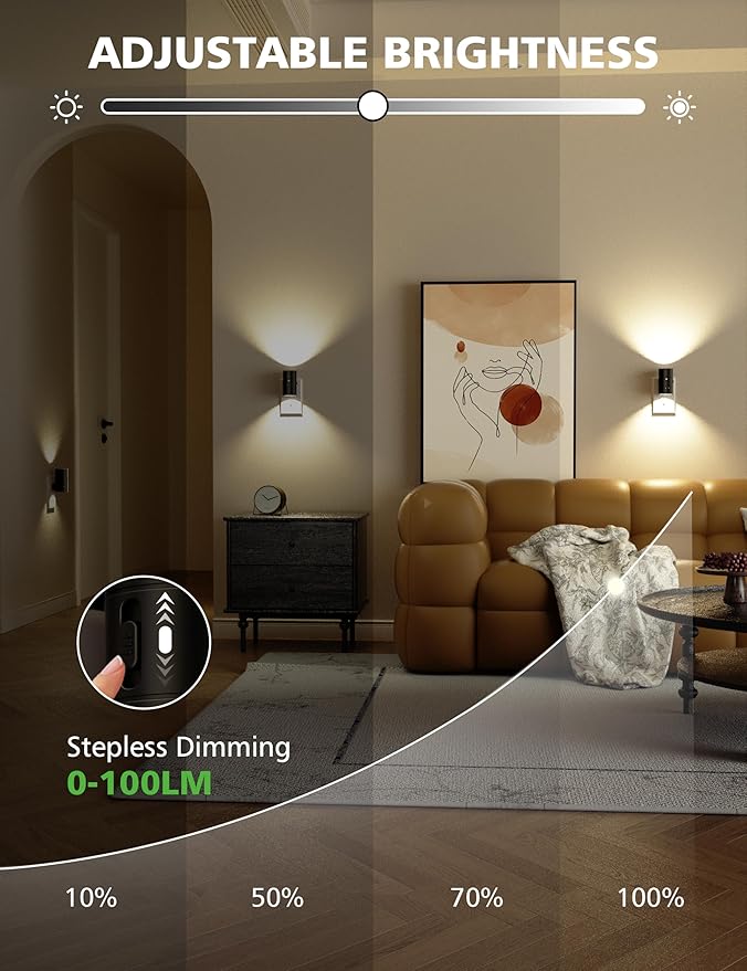 Night Lights Plug Into Wall,Dimmable LED Nightlight with Dusk to Dawn Light Sensor,0-100LM Adjustable Brightness,3 Color Temperatures,Night Light for Hallway Bathroom Stair Bedroom,Black,2 Pack