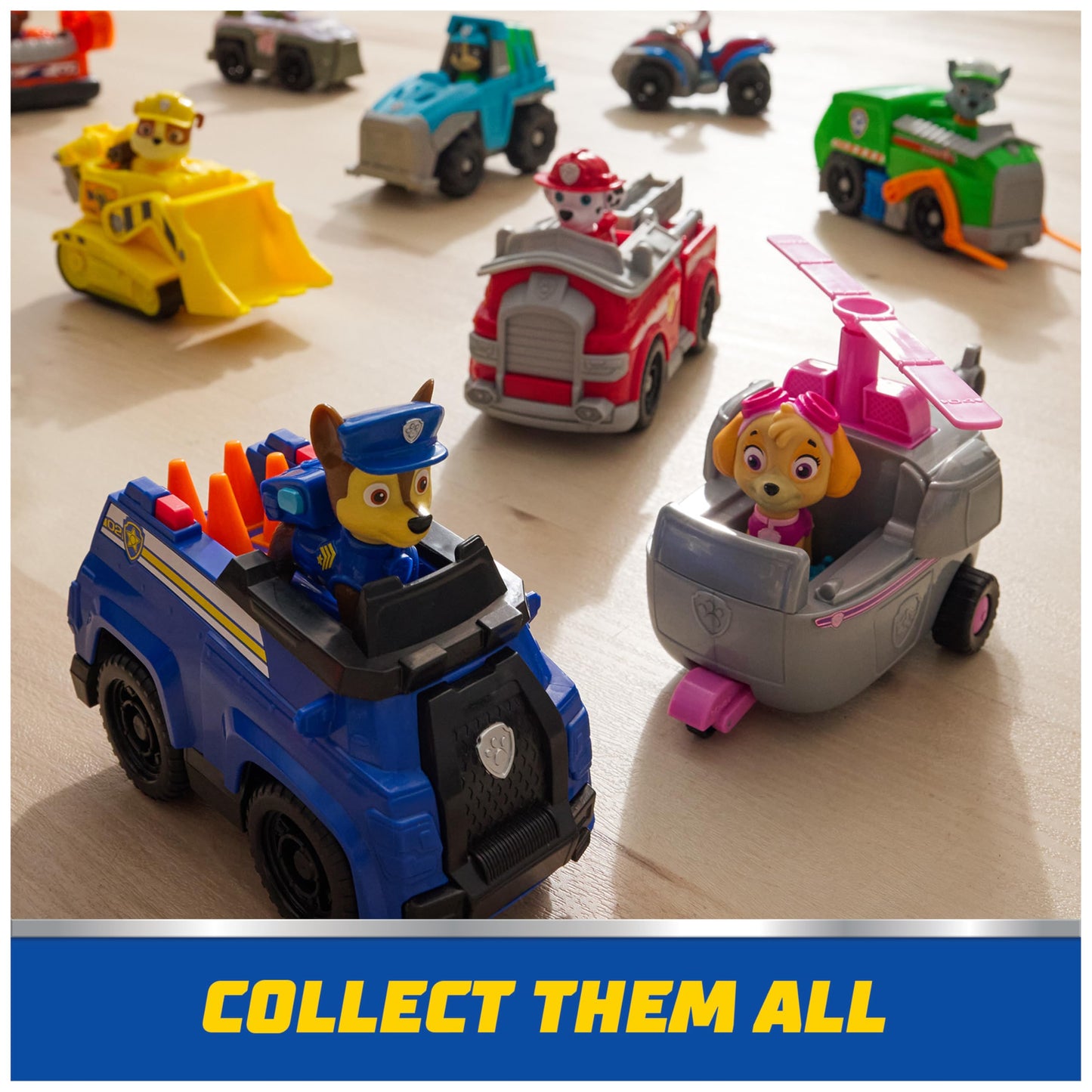 Paw Patrol, Chase’s Patrol Cruiser, Toy Car with Collectible Action Figure, Sustainably Minded Kids Toys for Boys & Girls Ages 3 and Up