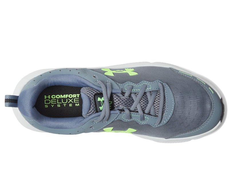 Under Armour Men's Charged Assert 10 Shoes, (101) Gravel/Gravel/Lime Surge, 11.5 X-Wide