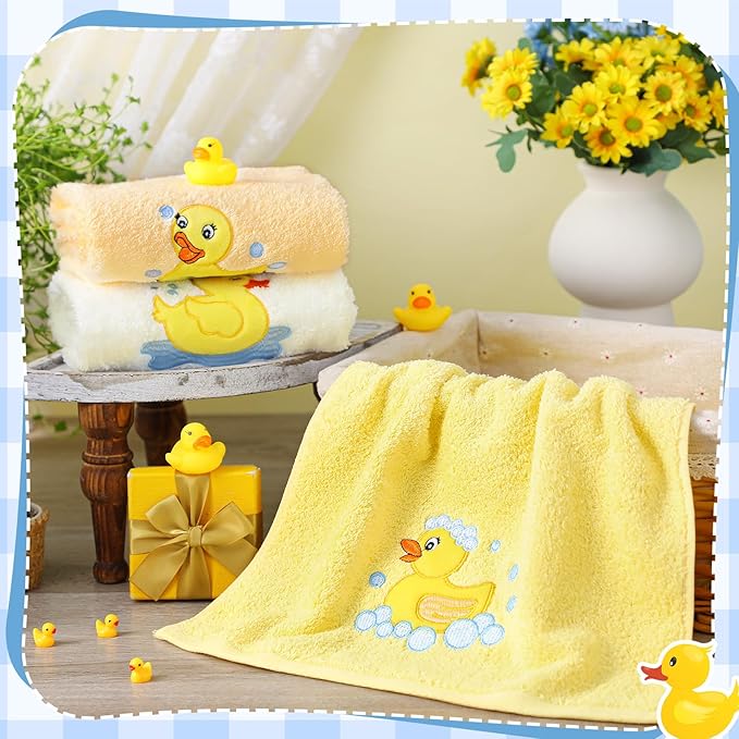 3 Pack Rubber Ducky Coastal Hand Towels