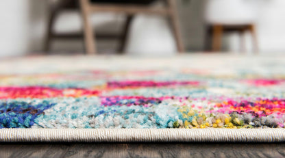 Unique Loom Chromatic Collection Area Rug - Joyous (4' 1" x 6' 1" Rectangle Multi/Blue)