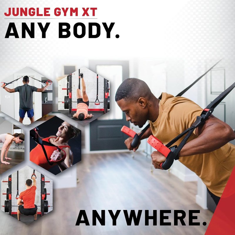 Lifeline Jungle Gym XT Suspension Trainer | Full-Body Workout System for Home Gym, Lightweight & Portable