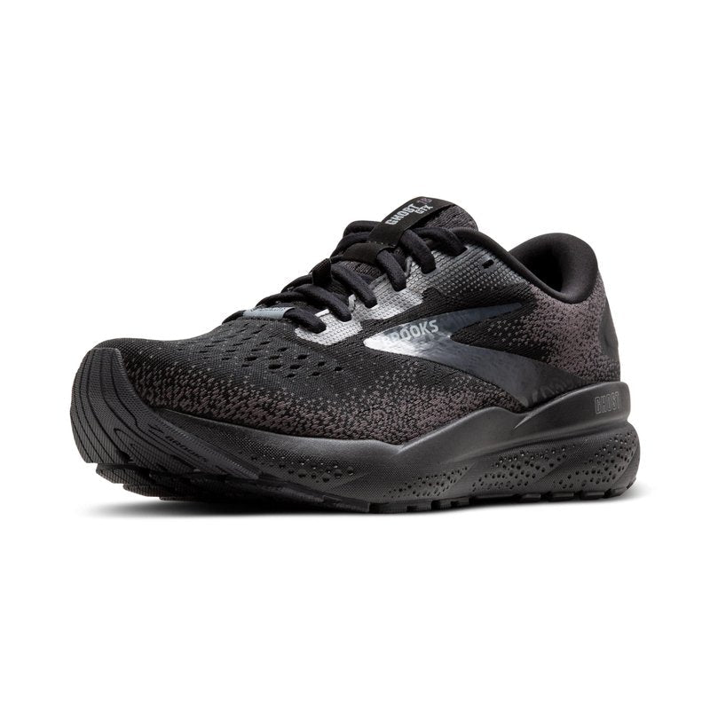 Brooks Women's Ghost 16 GTX Waterproof Neutral Running Shoe - Black/Black/Ebony - 8 Medium