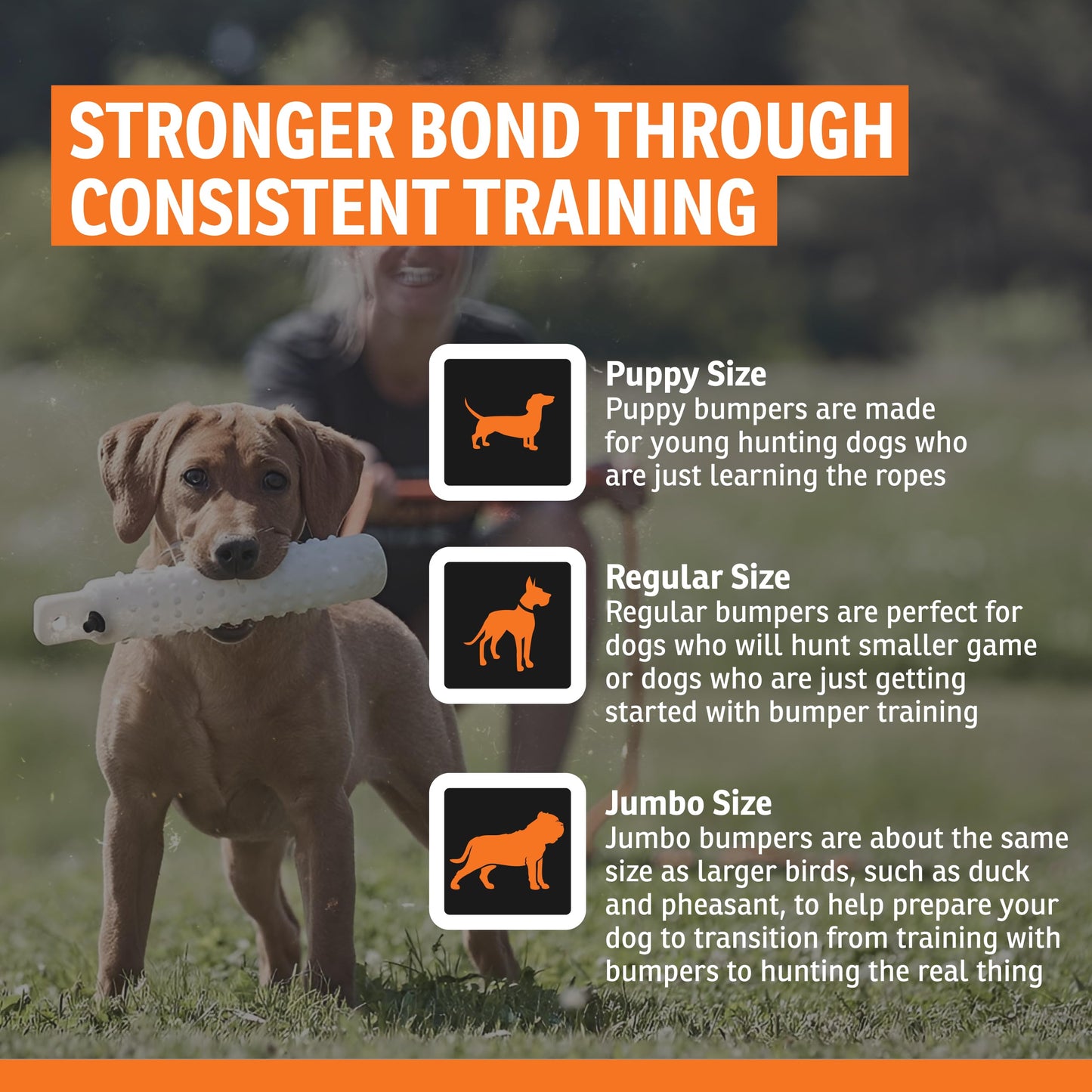 SportDOG White Plastic Dummies - Durable Soft Plastic Retriever & Hunting Bumper Training Accessory for Dogs - All Breeds - Non-Toxic Weatherproof Material - High-Visibility Color
