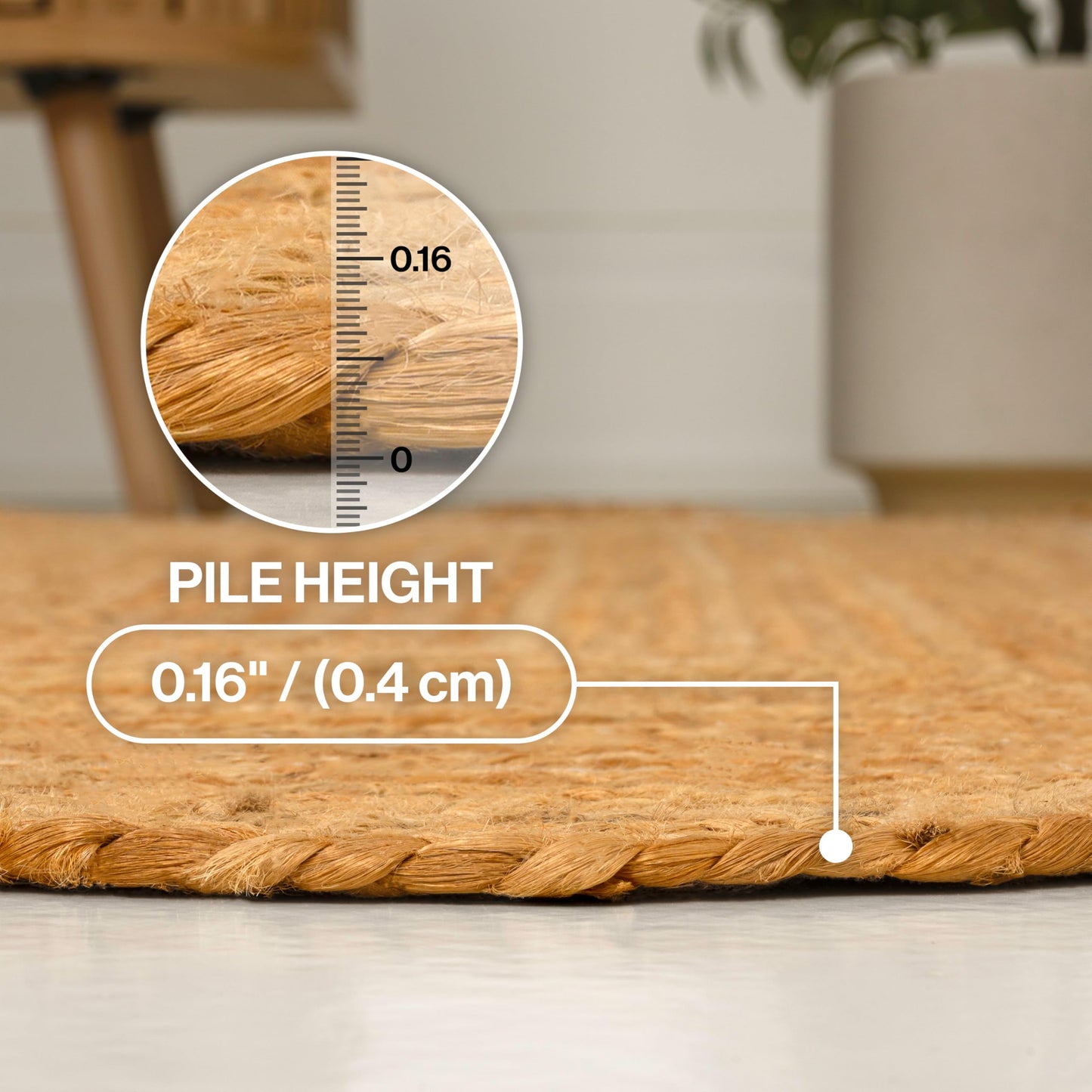 JONATHAN Y Seaside Cottage Scallop Edge Jute Natural Indoor Runner Rug, 2x6, Farmhouse, Rustic, Cottage, Easy-Cleaning for Living Room, Bedroom, Kitchen, Non-Shedding (RNF201A-26)