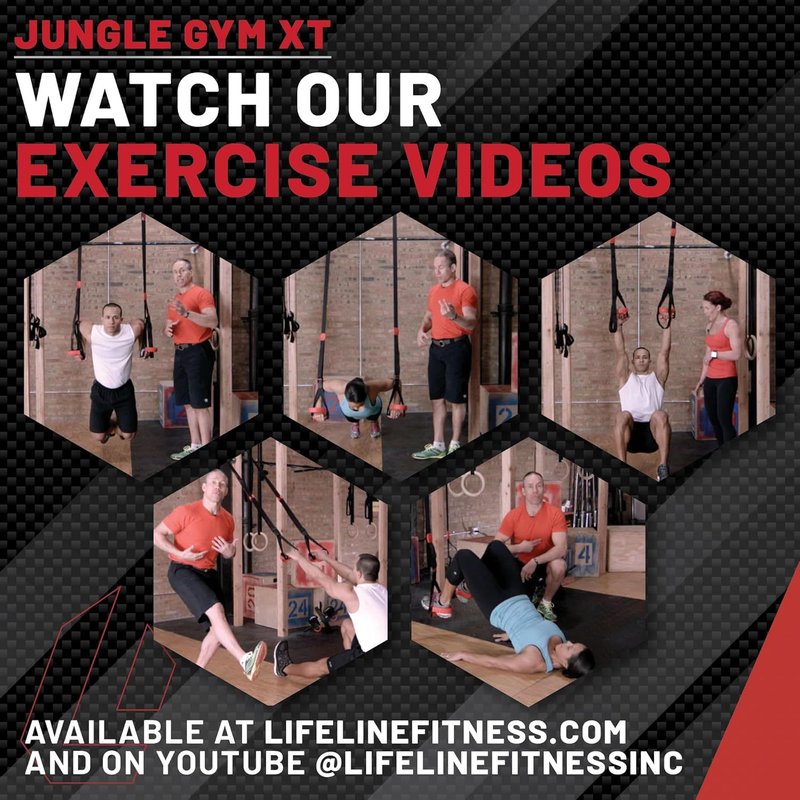 Lifeline Jungle Gym XT Suspension Trainer | Full-Body Workout System for Home Gym, Lightweight & Portable