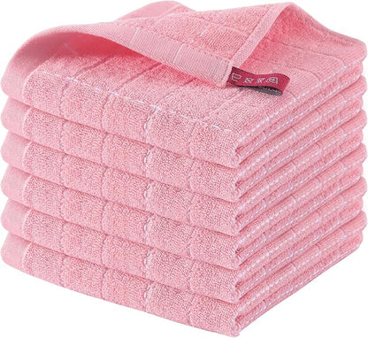 Homaxy 100% Cotton Terry Kitchen Dish Cloths, Ultra Soft and Absorbent Dish