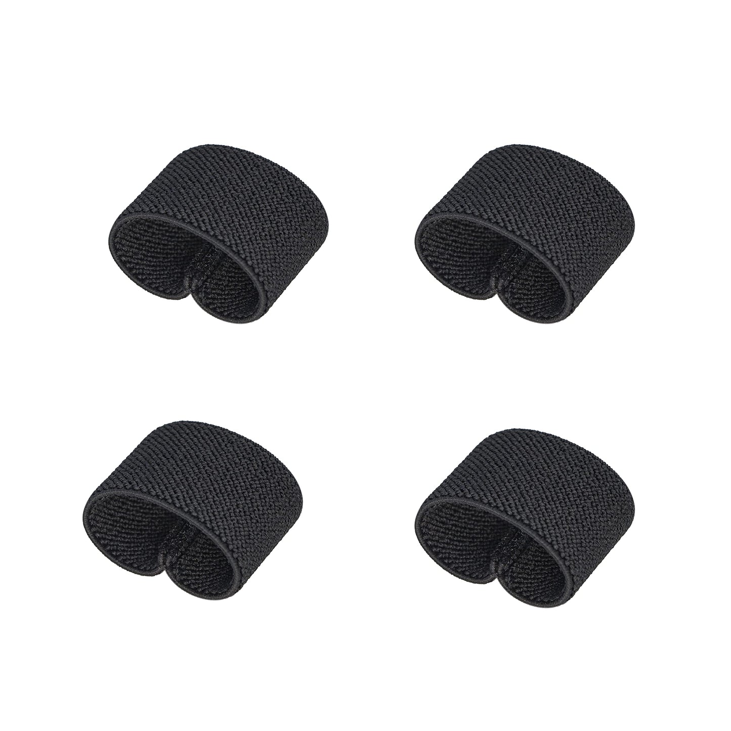TACNEX Elastic Belt Keeper Strap Keepers Organizers Web Belt Stays Loop Backpack Strap Holder Retainer Band for 1.75" -2" Wide Belts/Straps (BK, 4 pcs)