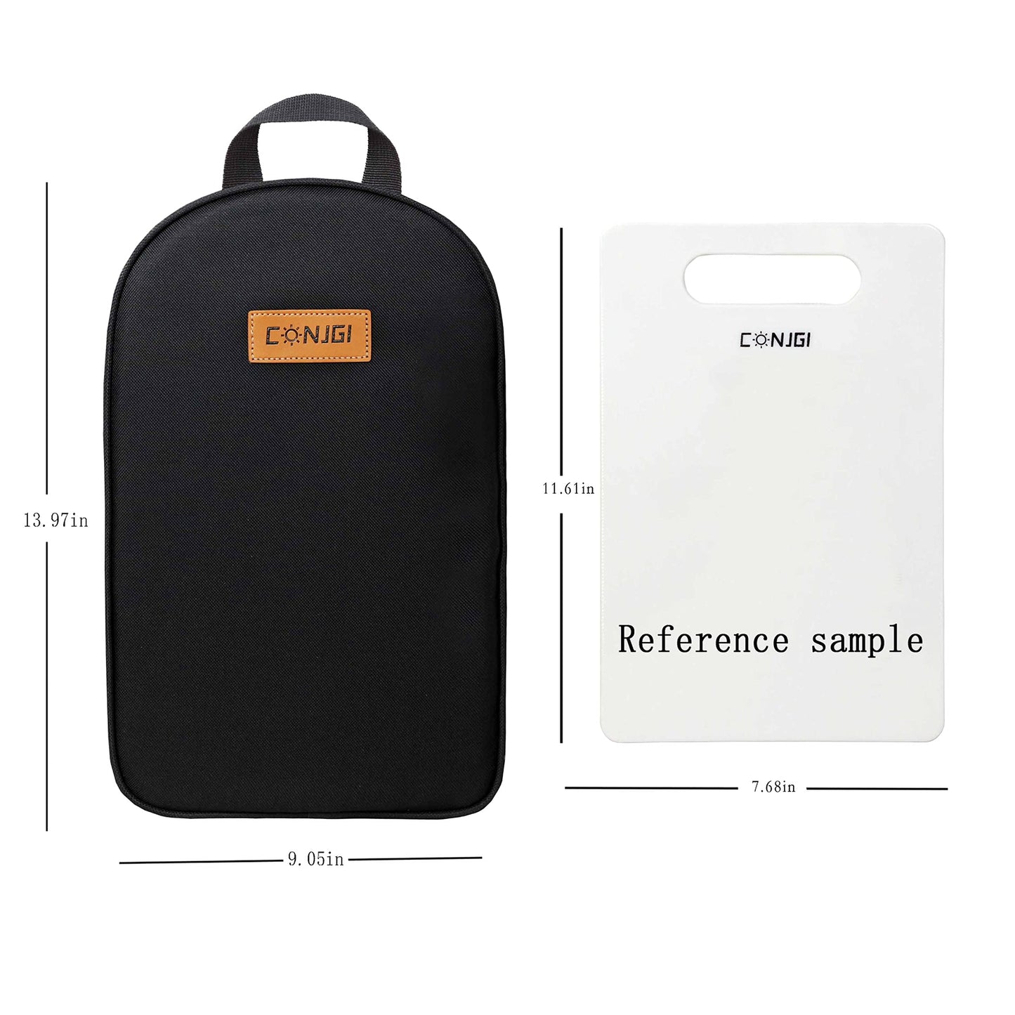 CONJGI Camping Cookware Storage Bag - Camping Cooking Utensils Set Bag Camping Tool Portable Storage Bag Suitable for Knife, Fork, Spoon, Chopping Board, Chef's Knife,Kitchenware Storage