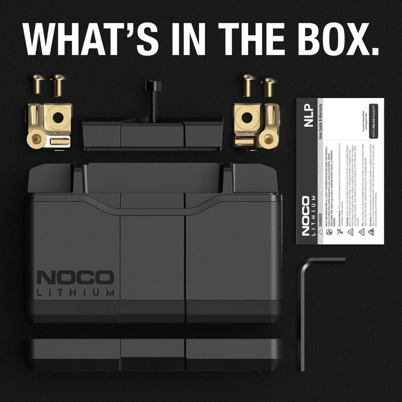 NOCO Lithium NLP9: Ultra-Light 12V Lithium Powersport Battery – Group 9 – 3Ah – 400A Start Power – Intelligent BMS – UL Certified