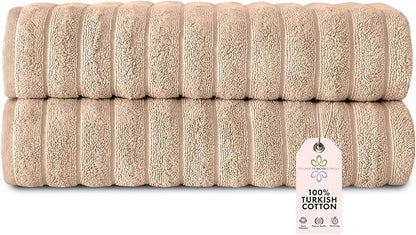 Classic Turkish Towels CTT Premium 2 Pack Bath Towels Set, Made