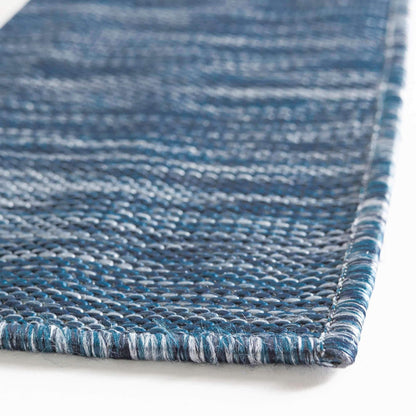 Unique Loom Outdoor Collection Area Rug - Anguilla (9' x 12' Rectangle, Blue/ Ivory)