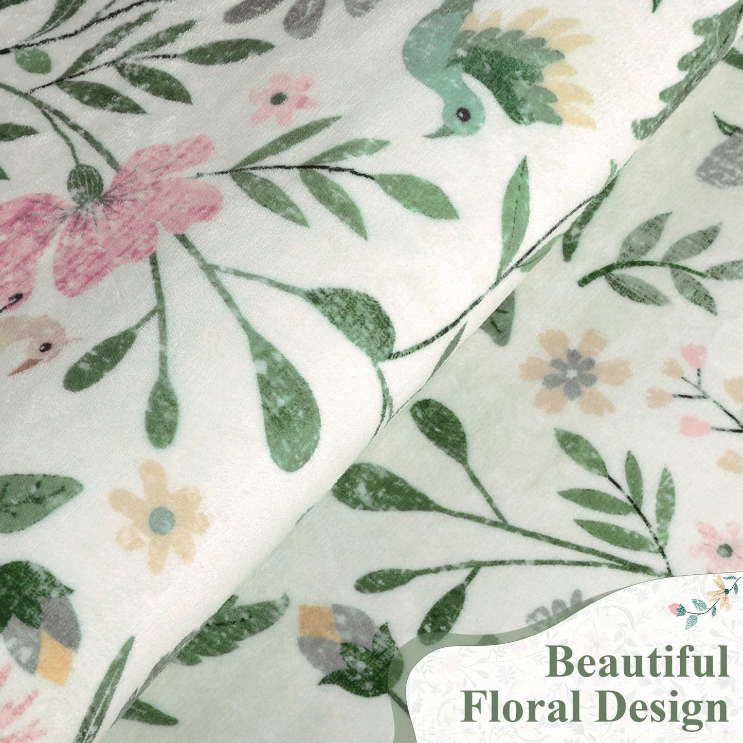 SHACOS Floral Runner Rug for Hallways, Non Slip 2'6"x8' Washable Boho Runner Rugs with Rubber Backing, Soft Floral Low-Pile Carpet for Laundry Kitchen Living Room Nursery Bedroom Indoor, Green