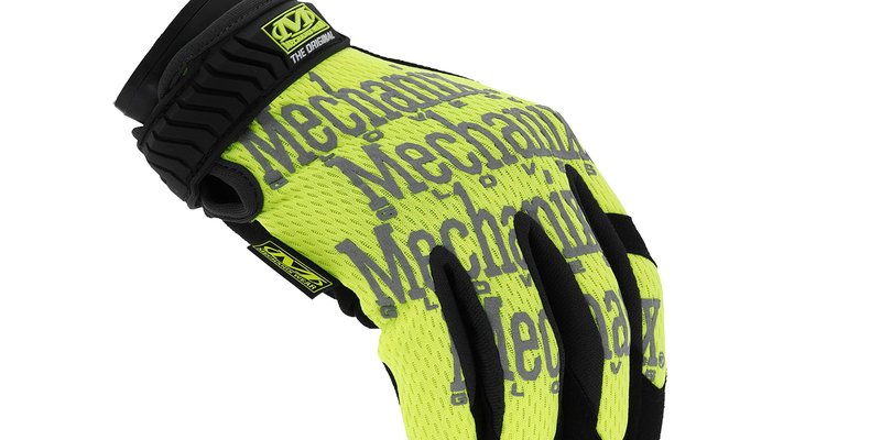 Mechanix Wear The Original Hi-Viz Gloves - High-Visibility Work Gloves - For Gardening - Breathable - For Warehouse Work - Touchscreen Compatible - Durable - Fluorescent Yellow - Large