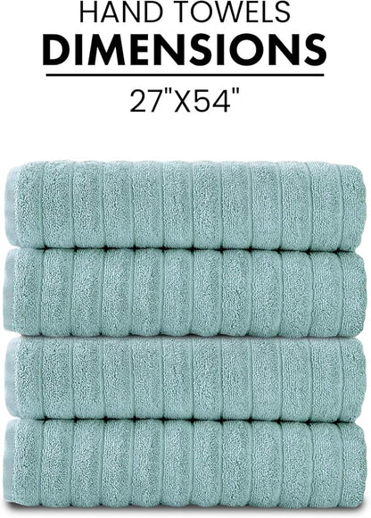 Classic Turkish Towels CTT Premium 4 Pack Bath Towels Set, Made