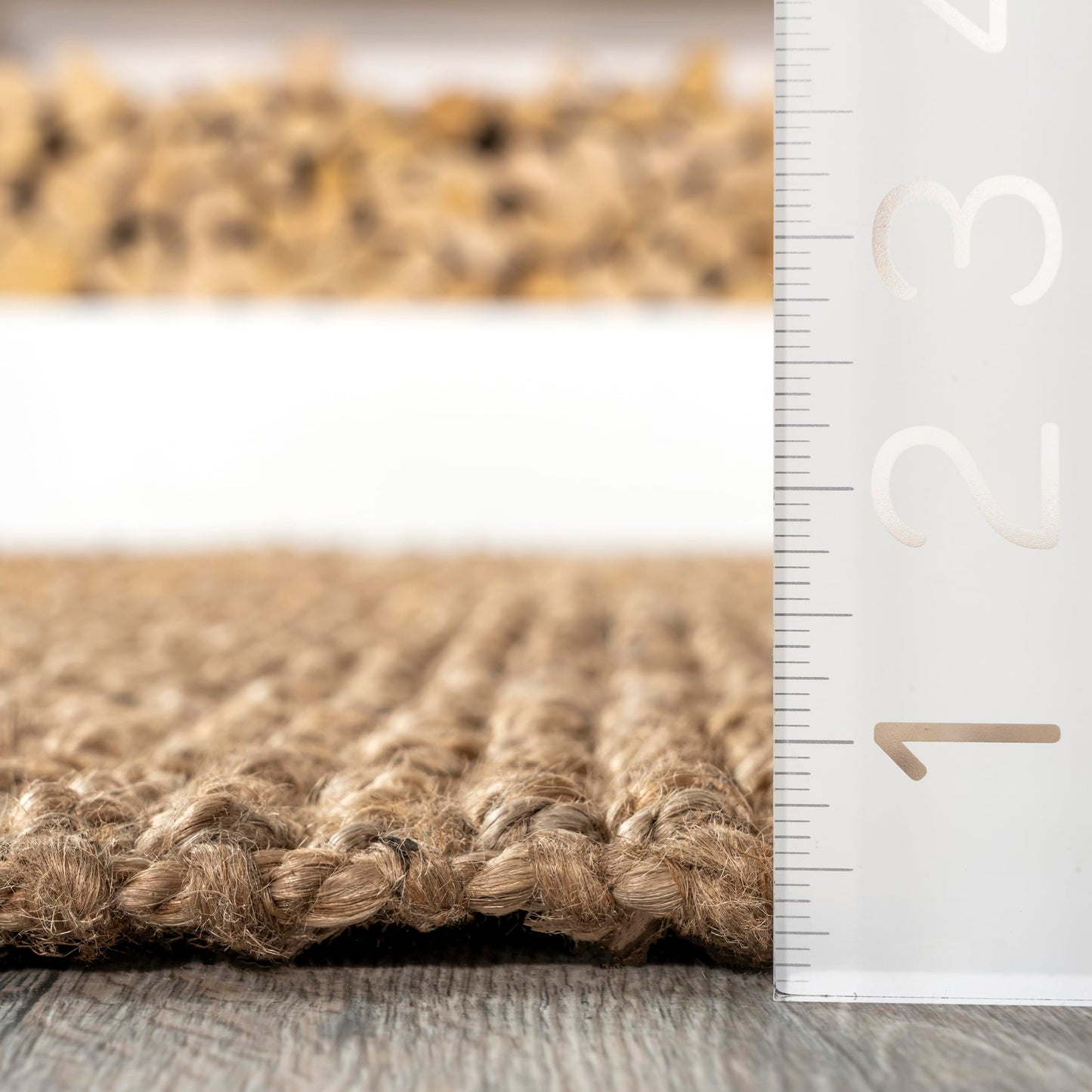Nuloom Ashli Hand Woven, Natural, 2'6" x 12', Farmhouse, Jute, Soft and Textured, High Traffic, Stain Resistant, Easy Clean, Durable Runner for Bedroom, Living Room, Dining, Den, Foyer, Entryway