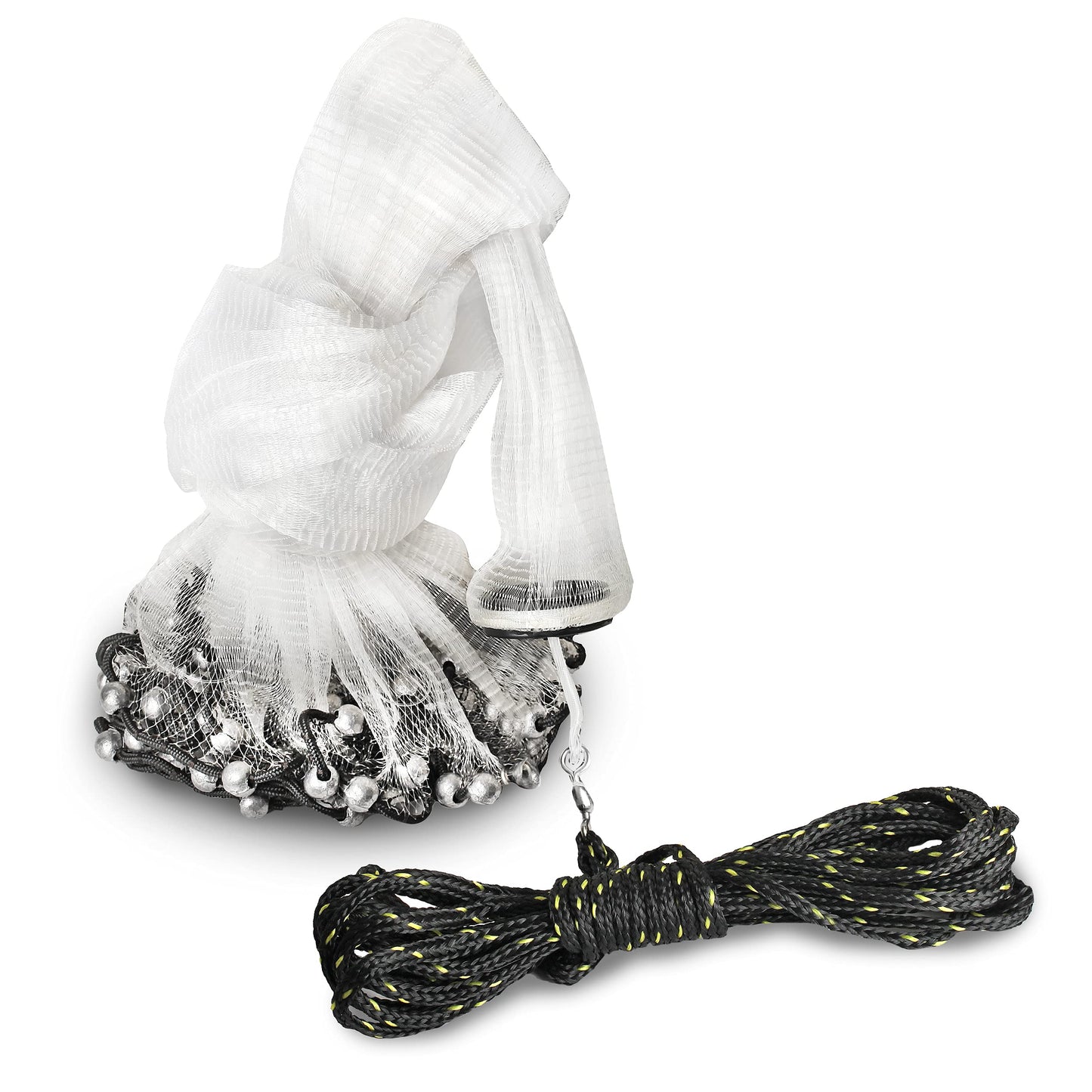Hand Cast Net - Casting Nets for Fishing - Premium Fish Traps for Large Minnow Bait - Bait Net for Lakes, Rivers, Ocean, Salt & Freshwater- Fishing Traps Net for Small/Large Fish, 1lbs/Ft