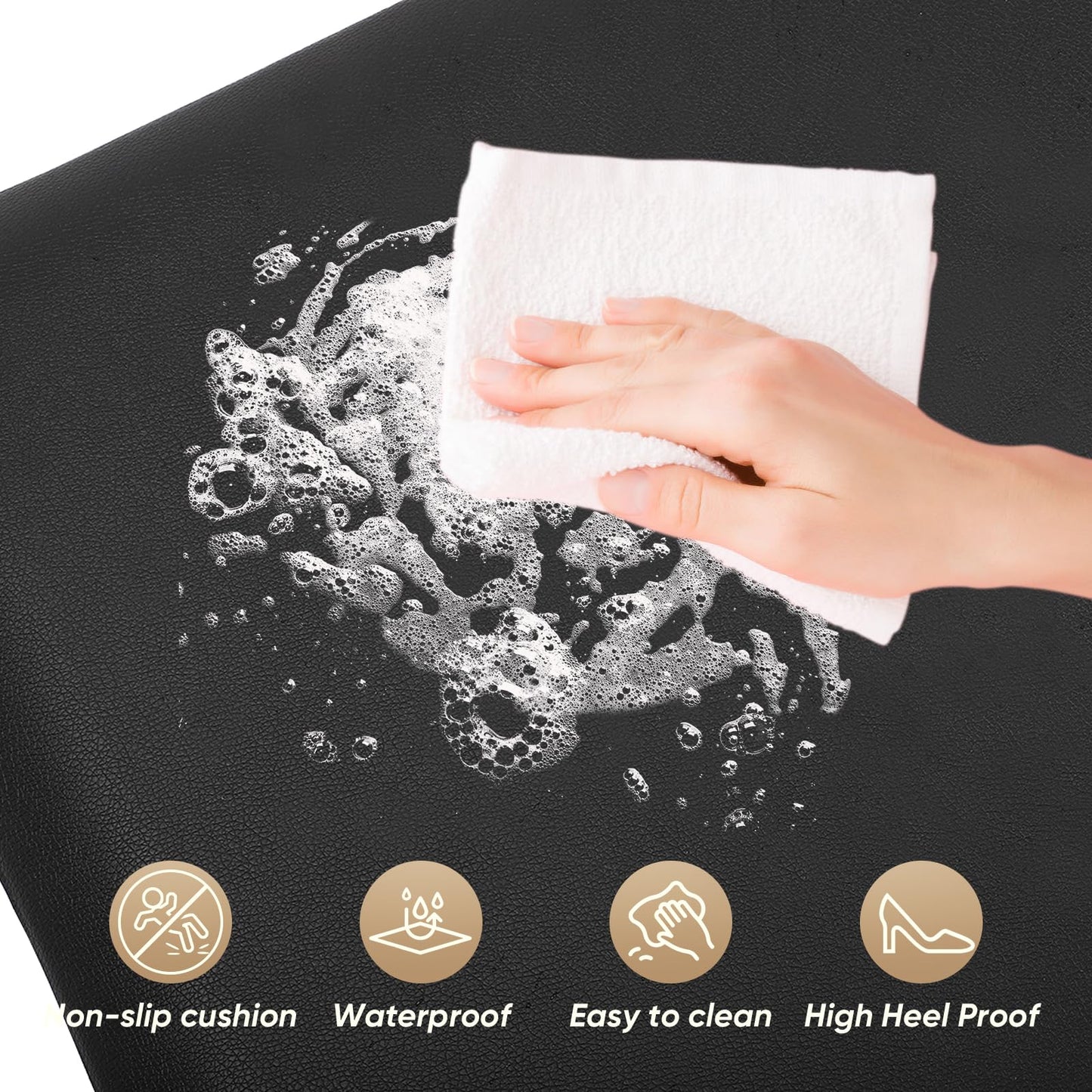 7/8" Inch Thick Barber mat for Floor, 3' x 5' Salon Chair mat, Anti-Fatigue Rectangle Hair Cutting Hairdressing Equipment